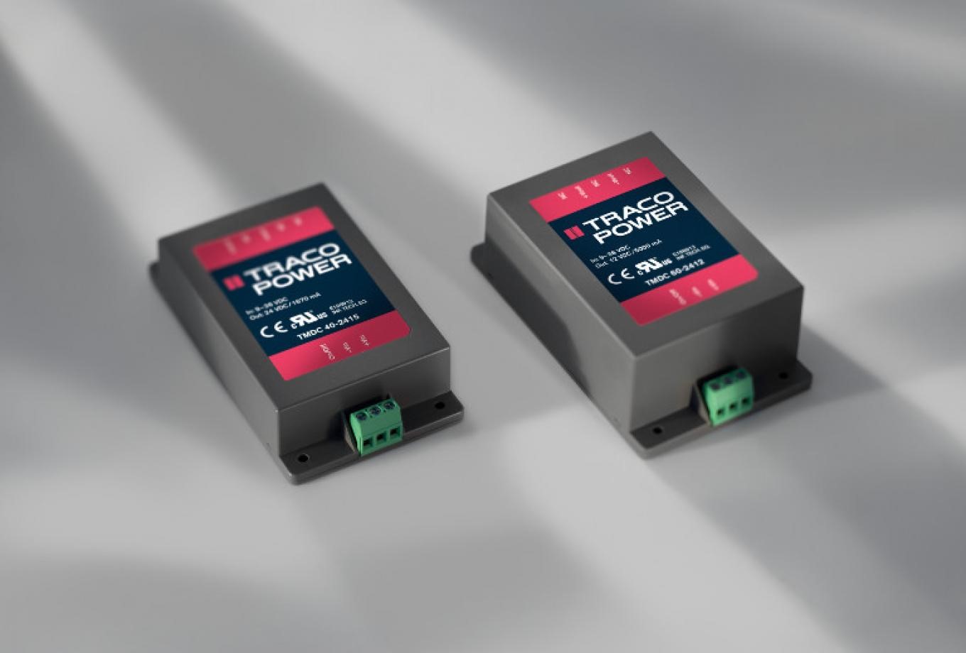 TRACO DC/DC Converters Low Power Off Board Modules 6 to 60 Watt